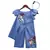 Blue Denim Texture Jumpsuit