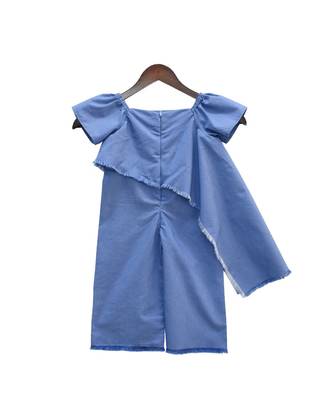 Blue Demin Jumpsuit for Girls 2