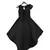 Black Lycra Flower Dress