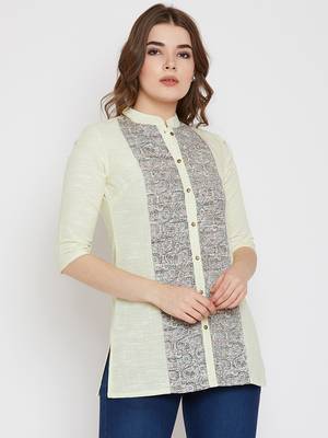 Lemon printed cotton tunics 1