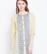 Lemon printed cotton tunics