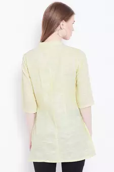 Lemon printed cotton tunics