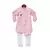 Pink Ajkan with Off white Chudidar