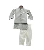 Yellow Organza Jacket With Kurta And Pant