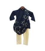 Dark Blue Embroidery Cowl Kurta with Chudidar