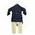Dark Blue Embroidery Cowl Kurta with Chudidar