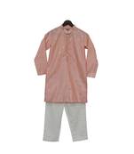 Peach Chanderi Kurta with Pant