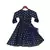 Dark Blue Silk Boti Anarkali