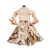 Peach Tie Knotte Top with Floral Print Lehenga