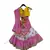 Yellow Choli with White Print Lehenga and Pink Leheriya Dupatta