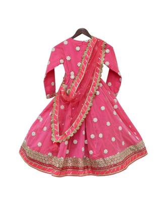Hot Pink Mirror Boti Anarkali 1