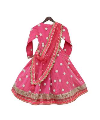 Hot Pink Mirror Boti Anarkali 2