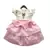 Doll Emblem Crop top with Baby Pink Skirt