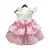 Doll Emblem Crop top with Baby Pink Skirt