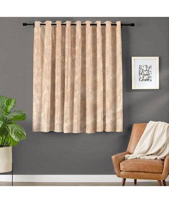 A Beige Printed  Polyester Window and Shower etc Curtain 1