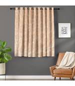 A Beige Printed  Polyester Window and Shower etc Curtain