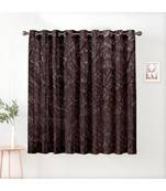 A Dark Brown Polyester Window and Shower etc Curtain