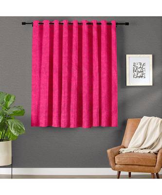 A Magenta Polyester Window and Shower etc Curtain 1