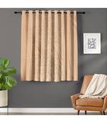 A Cream Printed Polyester Window and Shower etc Curtain