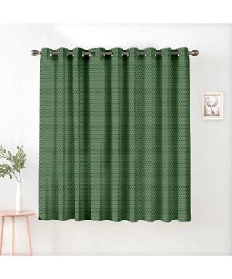 A dark green Printed Polyester Window and Shower etc Curtain 1
