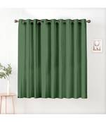 A dark green Printed Polyester Window and Shower etc Curtain