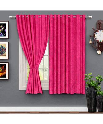 A Magenta Polyester Window and Shower etc Curtain 1