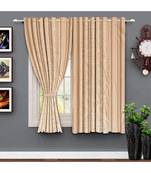 A Cream Printed Polyester Window and Shower etc Curtain