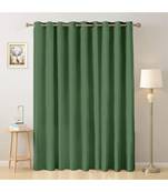 A dark green Printed  Polyester Window,Door etc Curtain