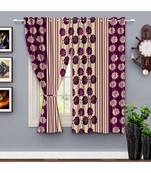 A Purple Printed  Polyester Window,Shower etc Curtain