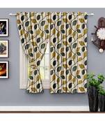 A Beige Printed Polyester Window,Shower etc Curtain