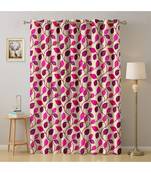 A Magenta Printed  Polyester Window,Door etc Curtain