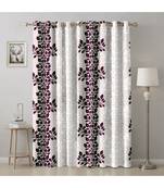 A Maroon Printed  Polyester Window,Door etc Curtain