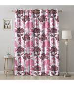 A Pink Printed  Polyester Window,Door etc Curtain