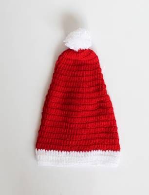 Red hand woven woolen blends kids-frocks 4