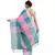 Multicolor woven blended cotton saree with blouse