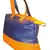 Colorful Large Tote In Orange And Electric Blue