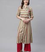 Multicolor embroidered rayon embroidered-kurtis