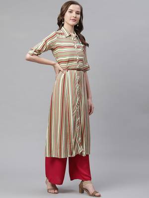 Multicolor embroidered rayon embroidered-kurtis 3