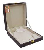 atorakushon PU Leather Makeup Box Vanity Cosmetic Earring Necklace Jewellery Storage Organizer for Woman (Brown)