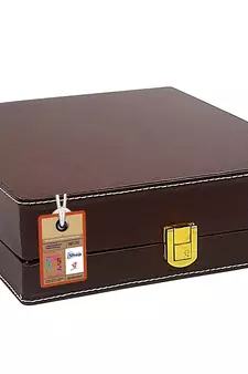 atorakushon PU Leather Makeup Box Vanity Cosmetic Earring Necklace Jewellery Storage Organizer for Woman (Brown)