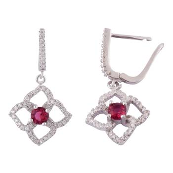 Floral Dusk Silver Pendant Set-PDS015 2