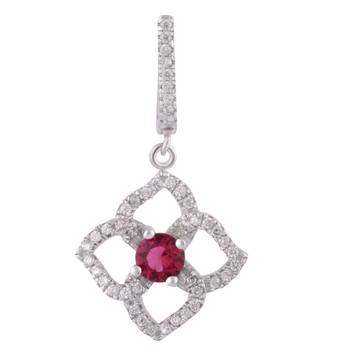 Floral Dusk Silver Pendant Set-PDS015 3