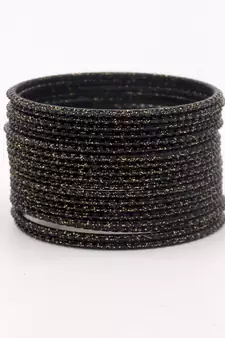 Black bangles-and-bracelets