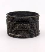 Black bangles-and-bracelets