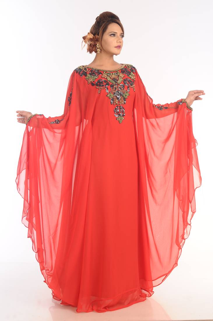 Modern Islamic Arabic Kaftan Dress For Weddin Gown Party Wear Dress