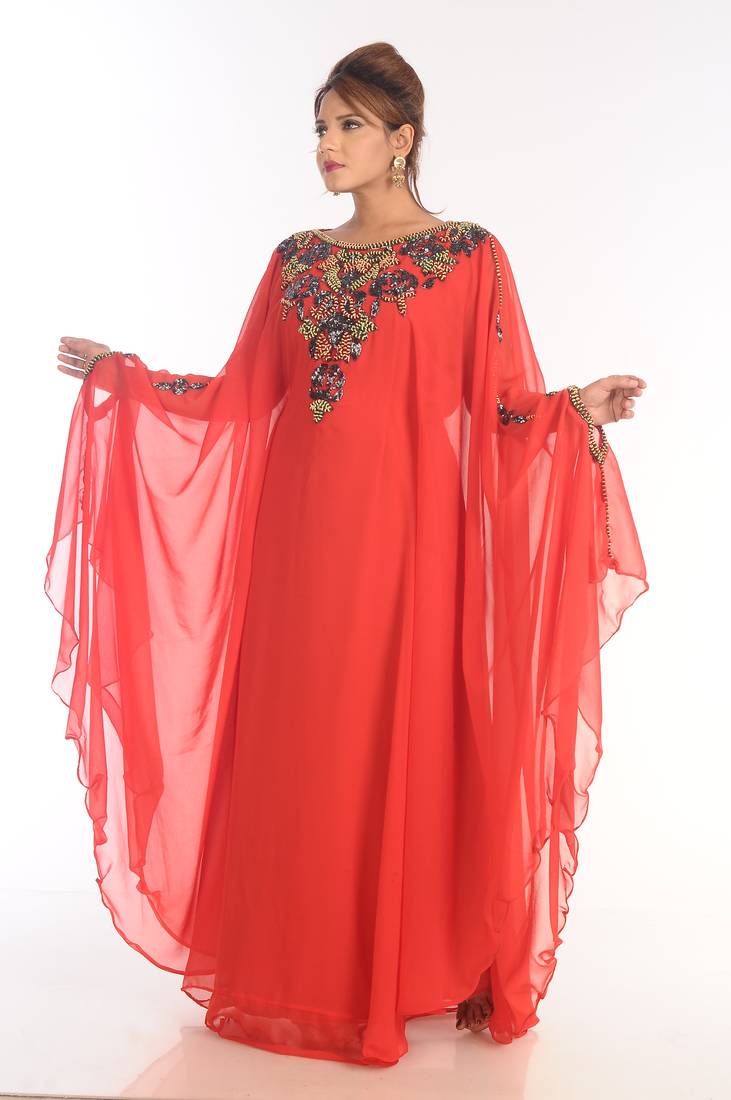 Modern Islamic Arabic Kaftan Dress For Weddin Gown Party Wear Dress