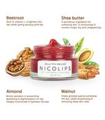 Organic NicoLips Lip Lightening Scrub For Dark, Dry, Chapped & Damaged Lips Unisex