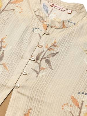 Cream and Orange printed kurta with palazzos, Set 5