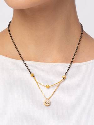 american diamonds Yellow Gold Necklaces 1