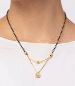 american diamonds Yellow Gold Necklaces